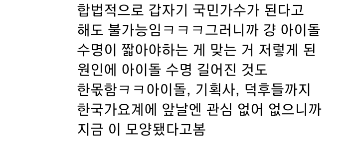 한국 사회가 기괴하게 아이돌에 열광한다는 쩌리글 보고 생각했던 것들 주절거리는 글 | 인스티즈