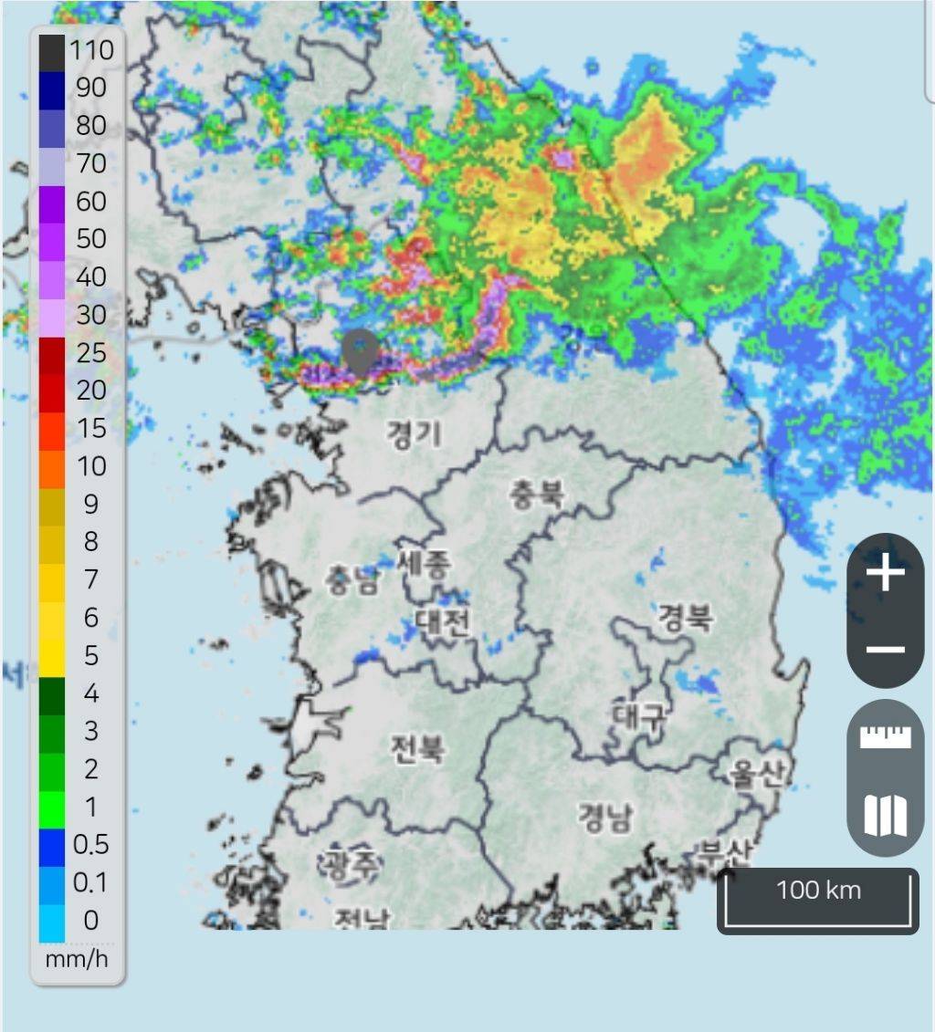 현재 기상청 비구름 레이더.jpg | 인스티즈