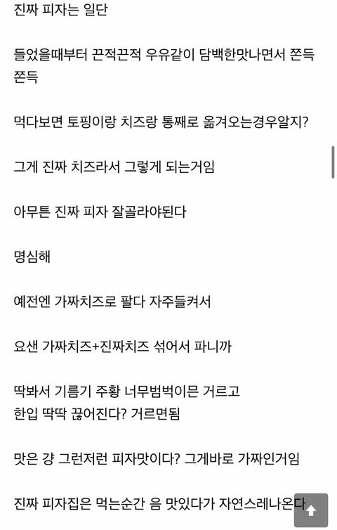 이글 보고 진짜치즈 쓰는 피자집 찾아내는 달글 | 인스티즈