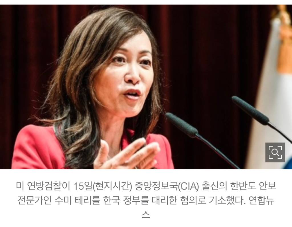 CIA출신 수미 테리가 국정원 정보원? '제2 코리아 게이트' 번지나 | 인스티즈