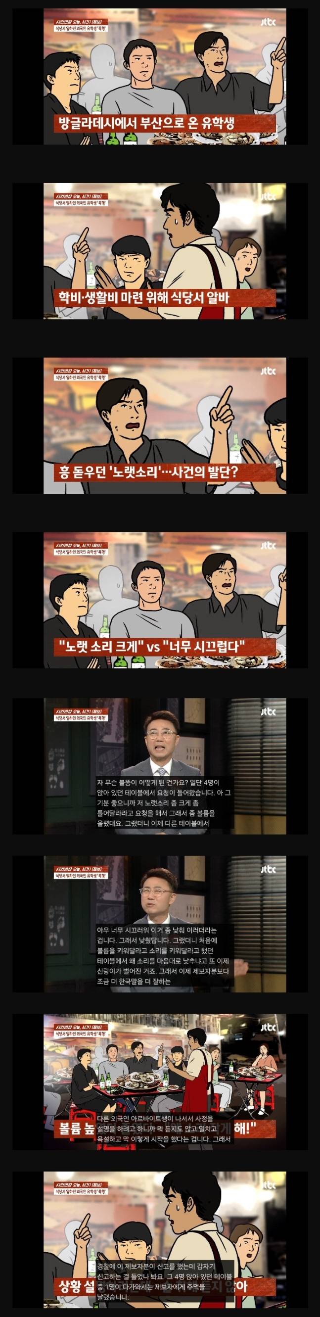 움짤과 스압) 유학 온 알바생 인종차별하며 폭행한 대학생 무리 | 인스티즈