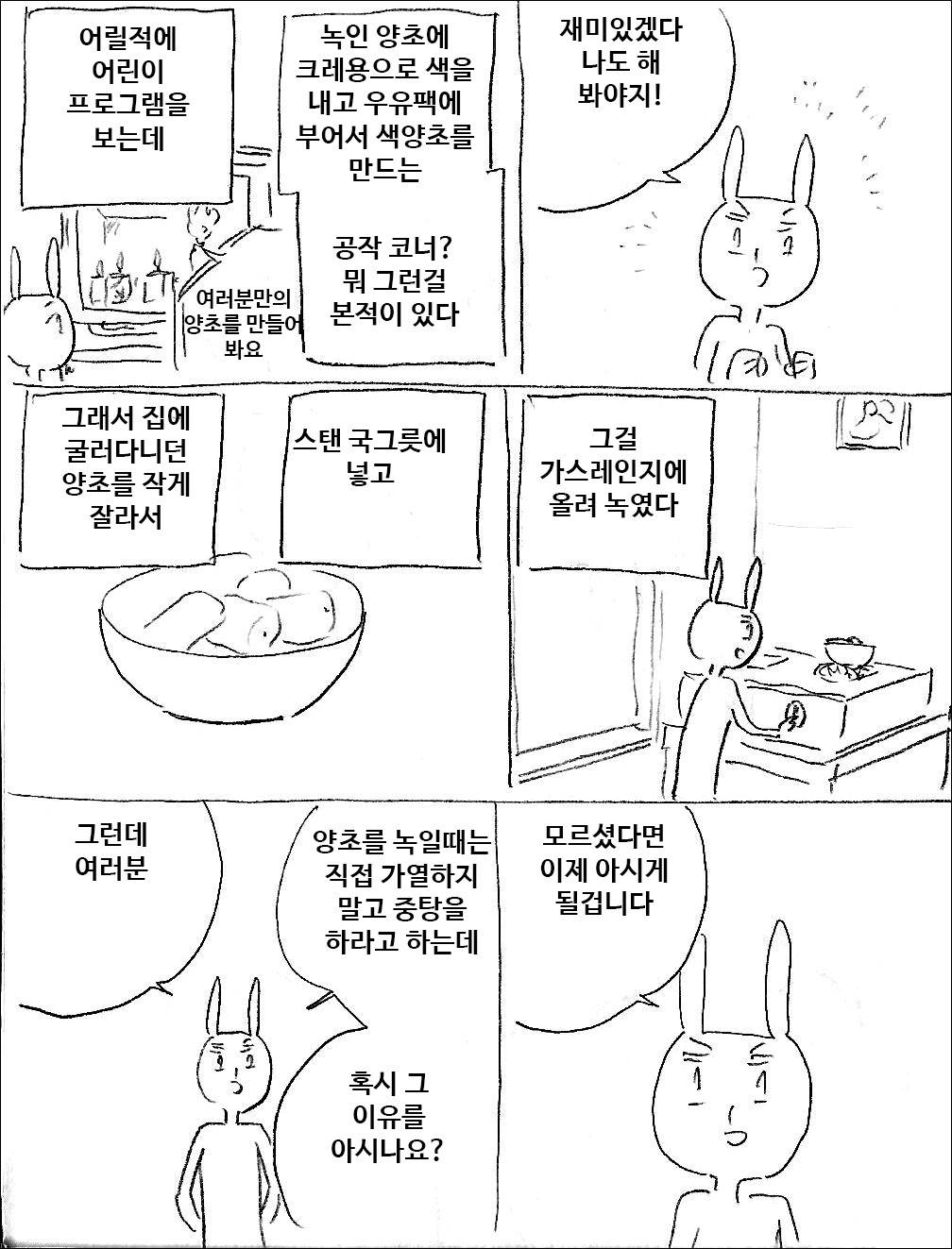 양초를 녹일 때 직접 가열하지 않고 중탕해야 하는 이유.masatokki | 인스티즈