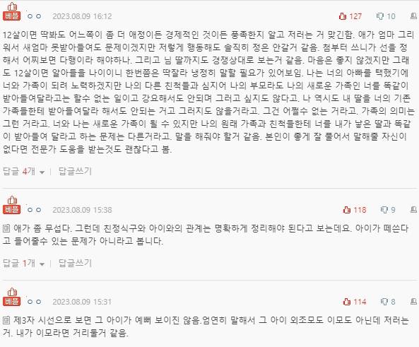 [네이트판] 내 본가에 따라오고 싶어하는 남편 전처의 아이 | 인스티즈