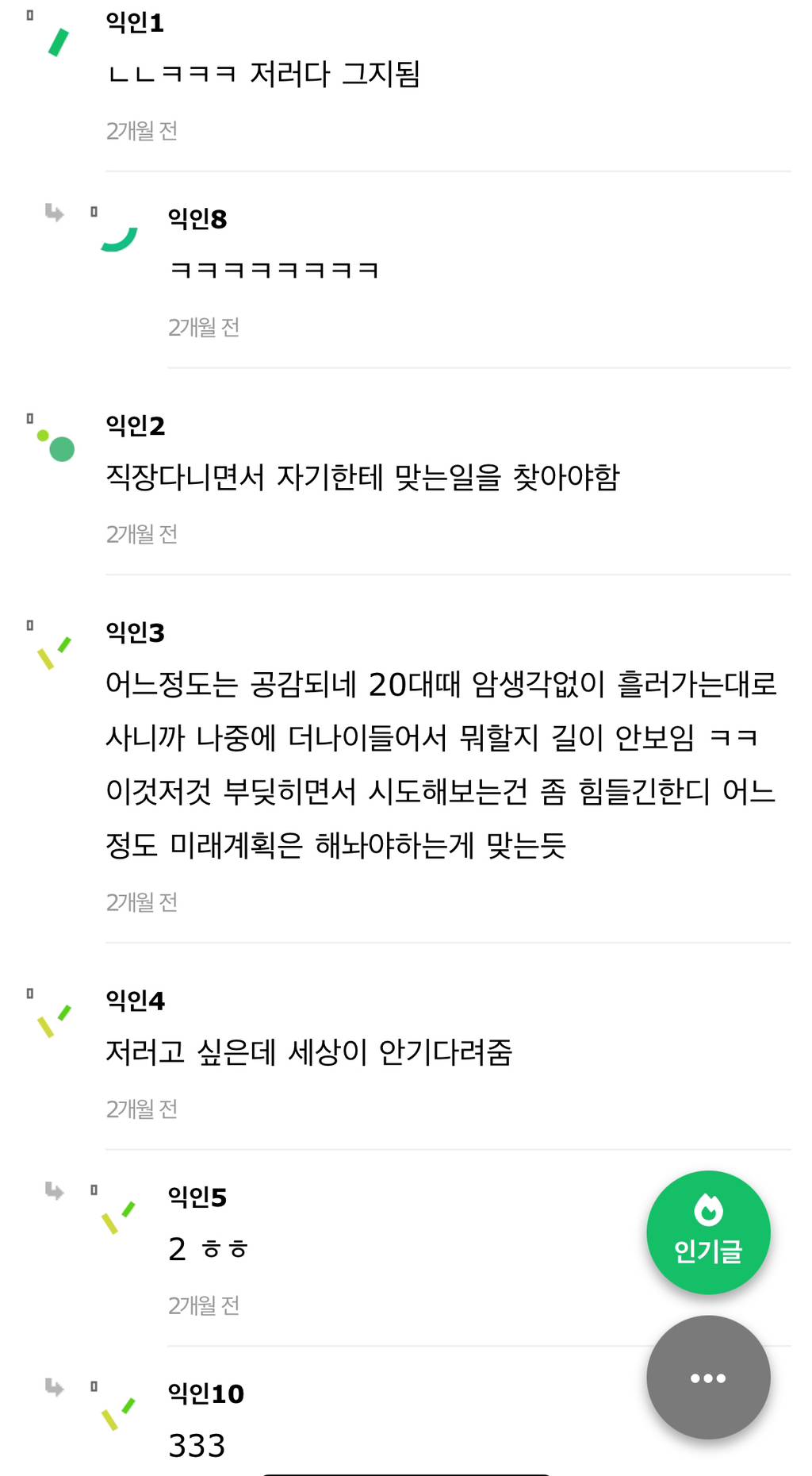 20대까진 돈벌고 직장다니기보단 앞으로 본인이 어떻게 살아갈지 twt | 인스티즈