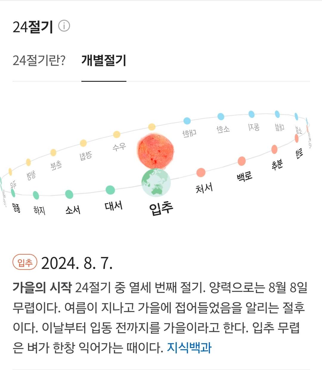 올해 입추, 처서 날짜 알려준다 | 인스티즈