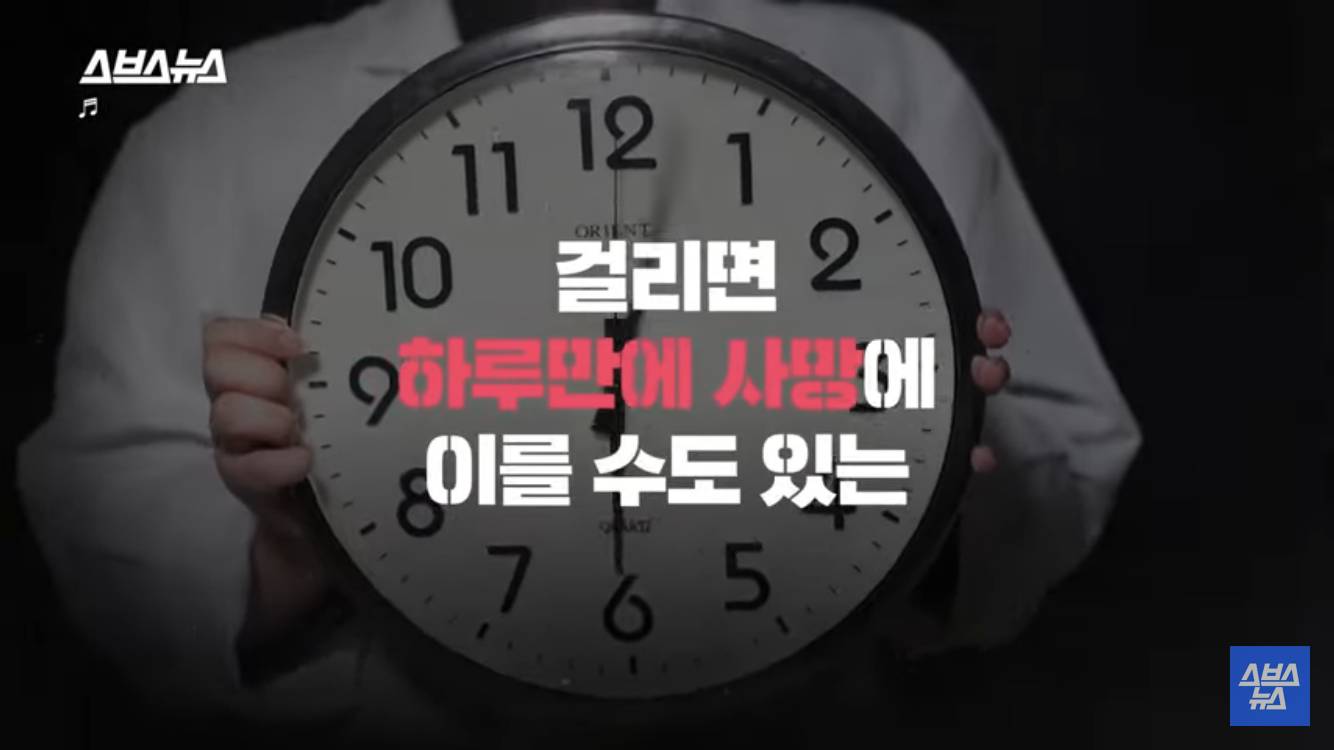하루만에 사망 가능한 20대 감염자 1위 질병 | 인스티즈