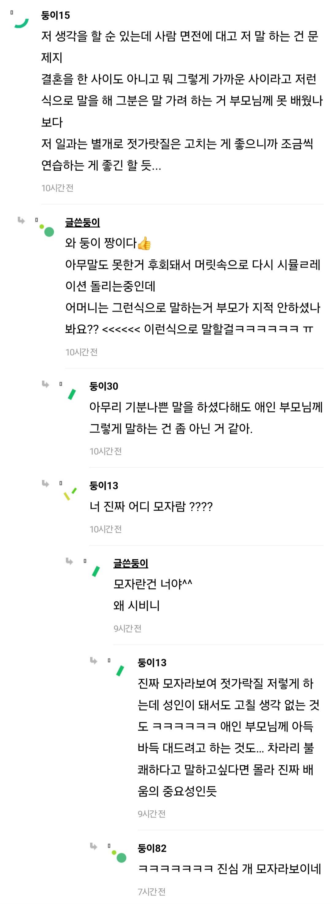 애인 어머니한테 패드립 먹음ㅎ; | 인스티즈