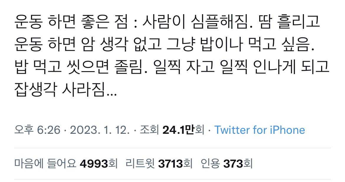 무슨 운동을 해도 잡념이 사라지지 않던 자의 운동 찾기 체험기 | 인스티즈