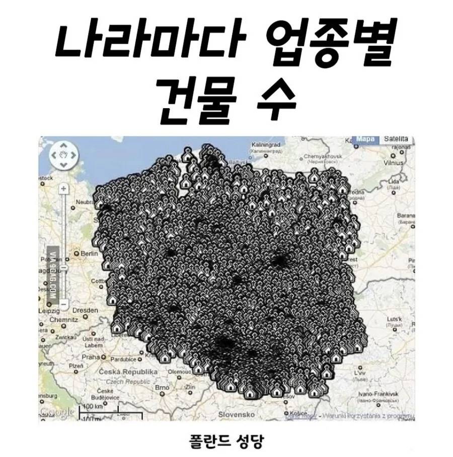 나라마다 업종별 건물 수 | 인스티즈