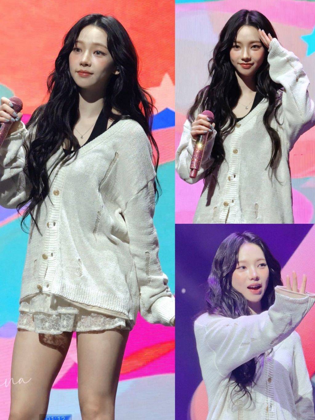  팬들에게 반응 좋았던 오늘자 사운드 체크 카리나