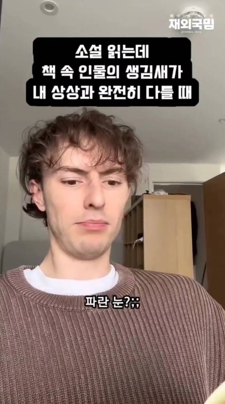 소설 읽는데 책 속 인물의 생김새가 내 상상과 완전히 다를때 | 인스티즈
