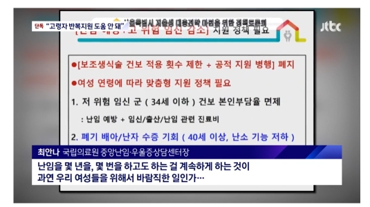 시험관 '나이 제한'? 국립의료원 난임센터장 발언 논란 | 인스티즈