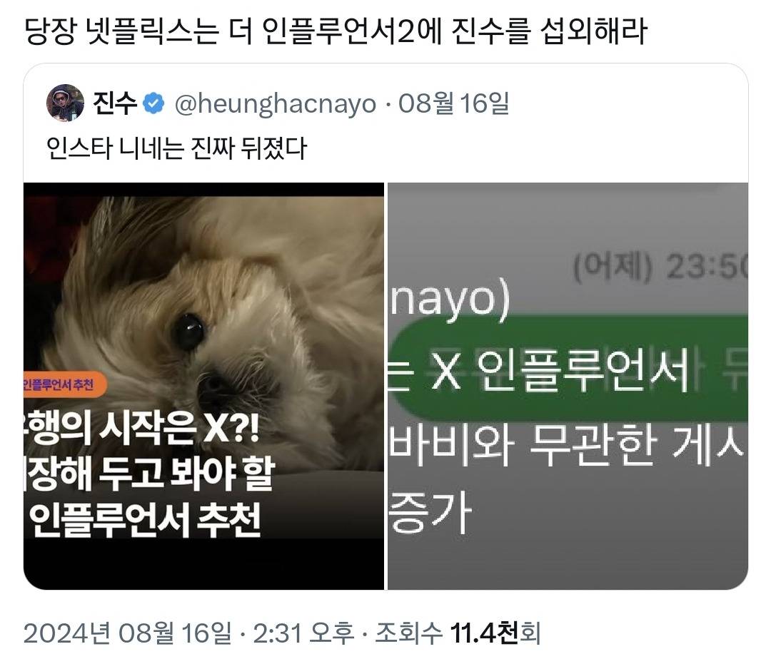 '트위터 인플루언서' -생전 처음 보는 단어 등장.twt | 인스티즈