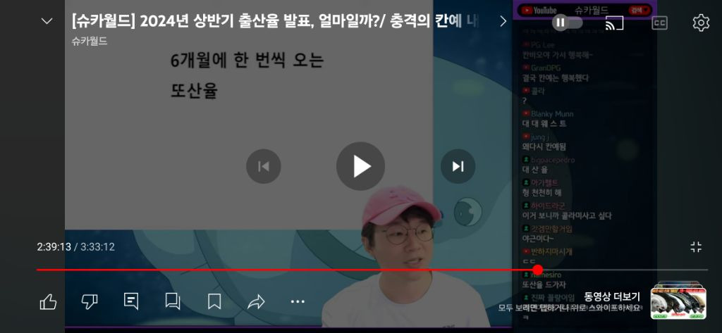 슈카 : 자 마지막 주제 20분내로 끝내겠습니다 | 인스티즈