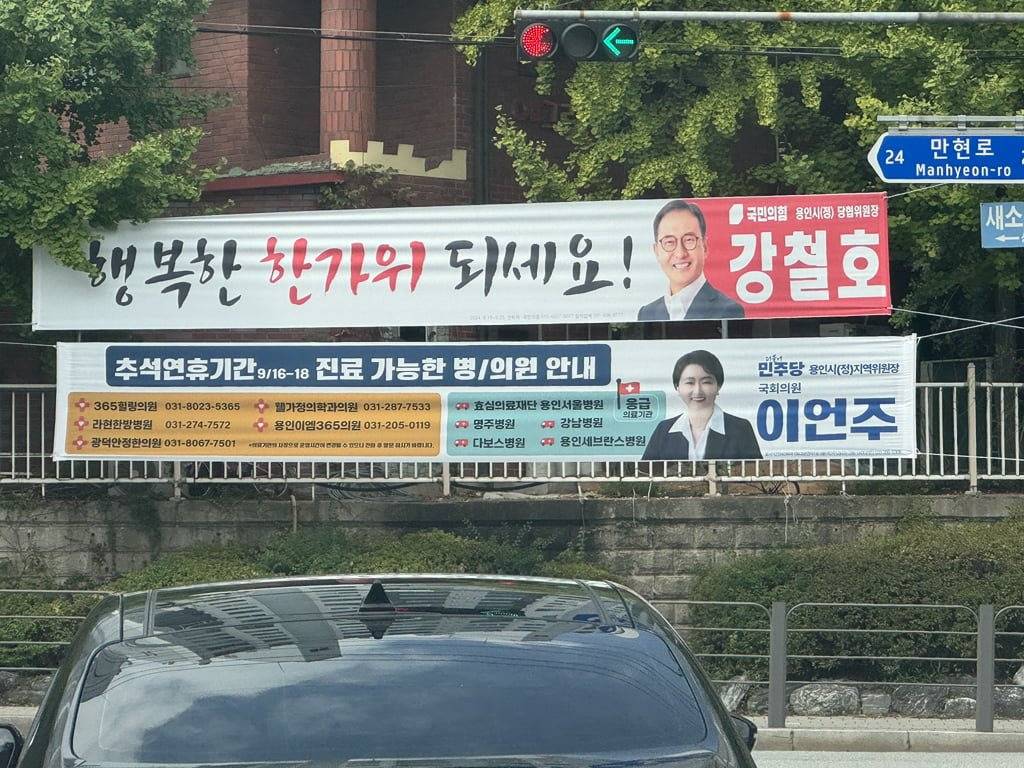 한가위 인사 현수막 대신 진료가능한 병원 안내한 민주당 의원들 | 인스티즈