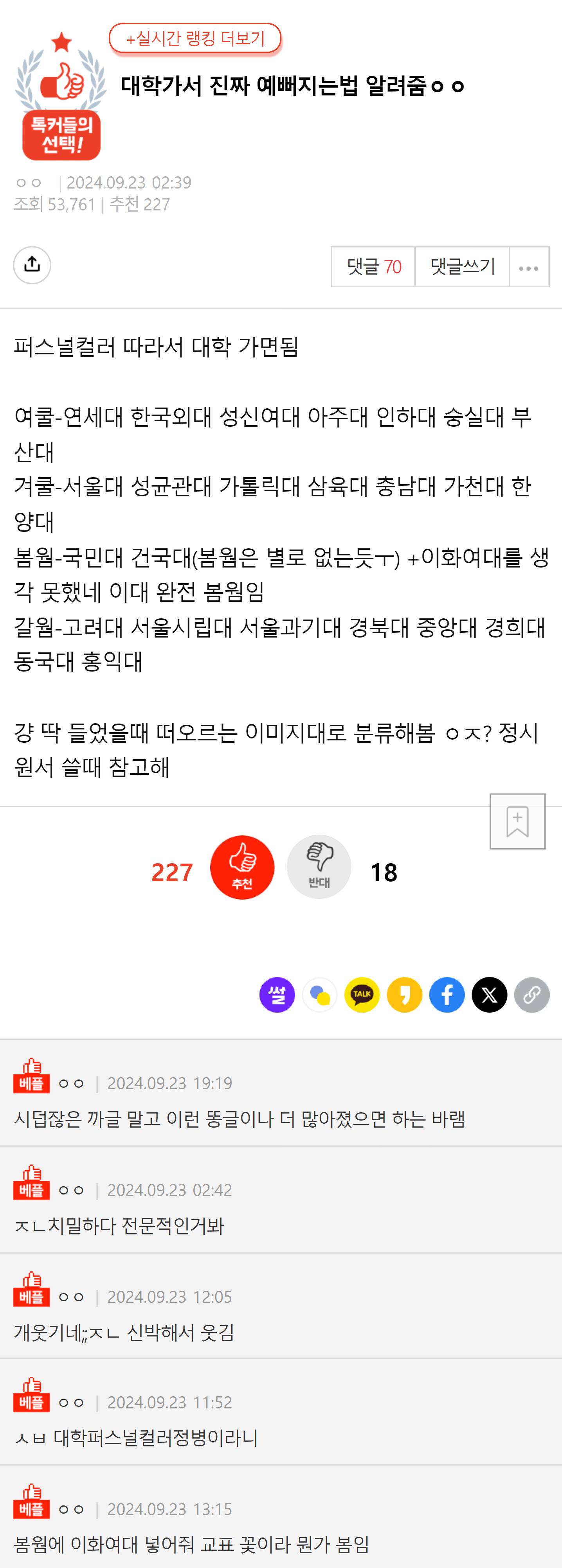 대학가서 진짜 예뻐지는 법 알려줌 ㅇㅇ | 인스티즈