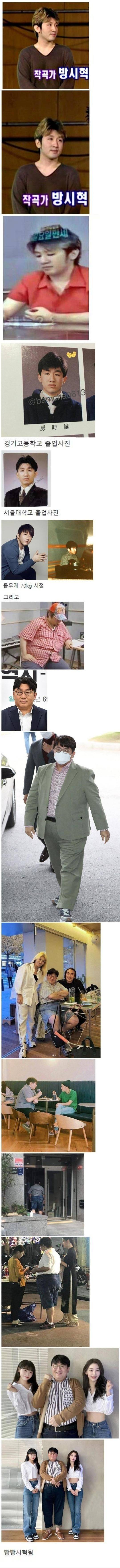 방시혁 몸무게 70kg 시절 | 인스티즈