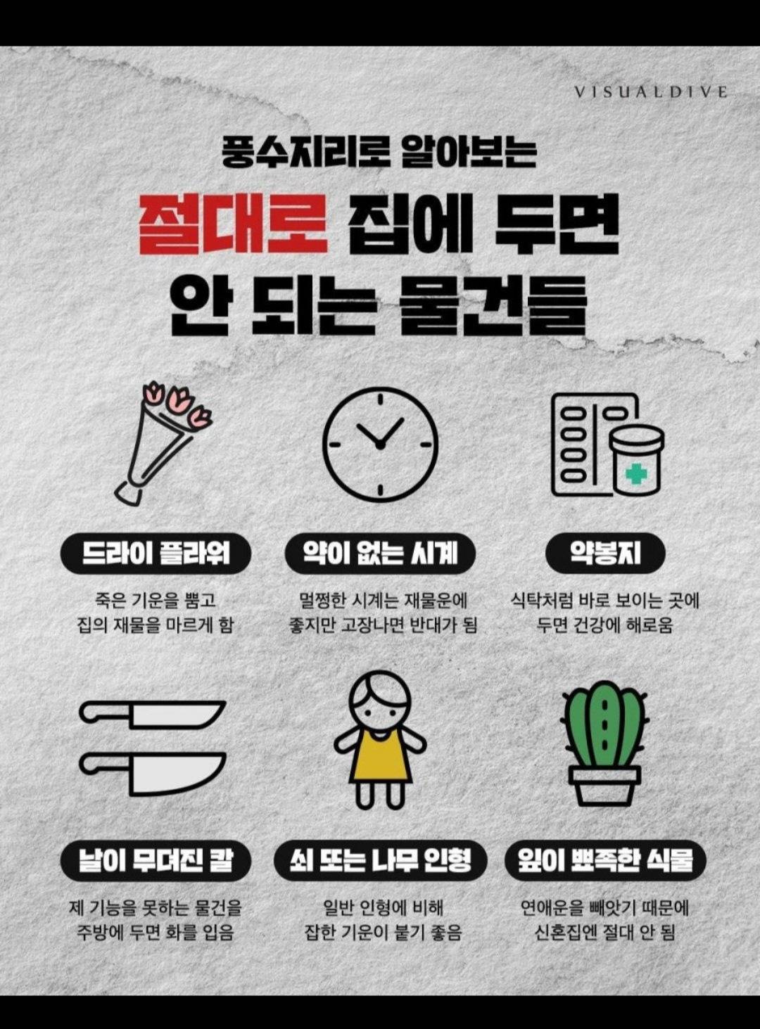 절대로 집에 두면 안되는 물건들 | 인스티즈