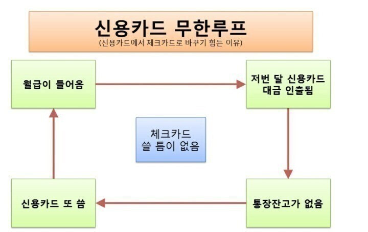 신용카드에서 체크카드로 못 갈아타는 이유 | 인스티즈