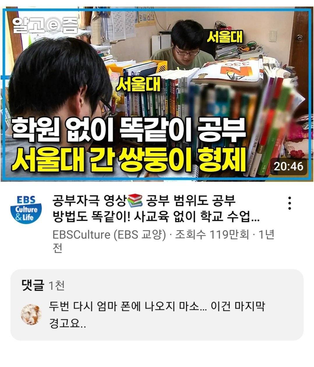 학원없이 서울대 간 쌍둥이 형제를 향한 경고 | 인스티즈