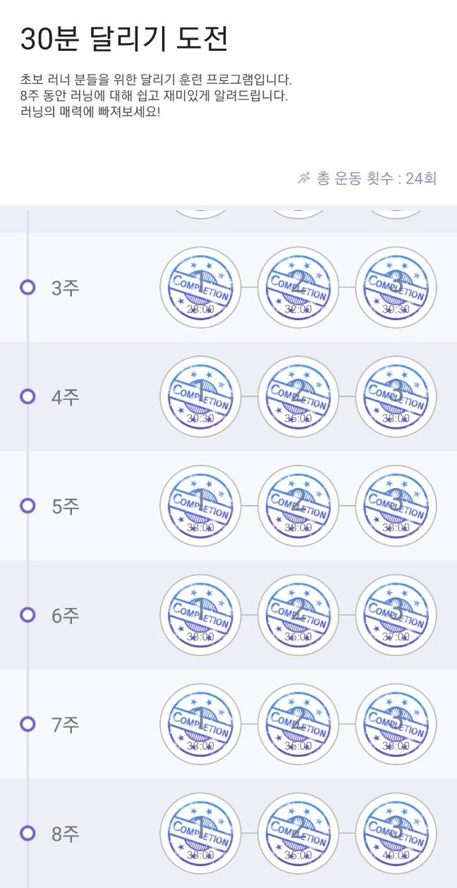 1분만 뛰어도 숨차는 저질체력을 30분동안 쉬지않고 달리게 만든 어플 (본인체험) | 인스티즈