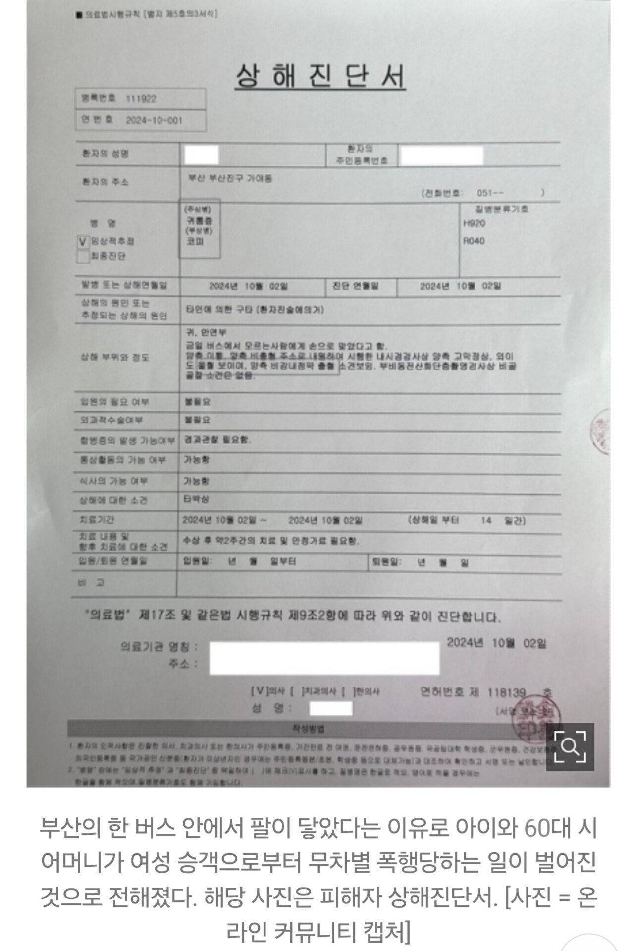 "팔닿았다" 4살 쌍코피 터트린 버스 폭행녀 CCTV | 인스티즈