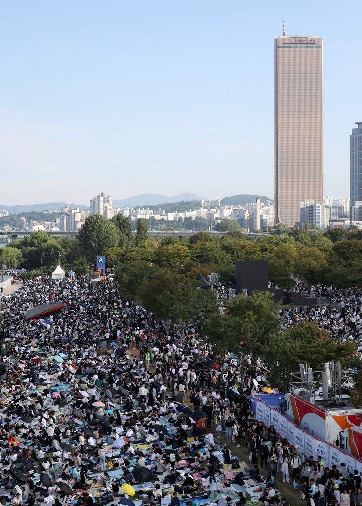 오늘자 불꽃축제 한강 인파 | 인스티즈