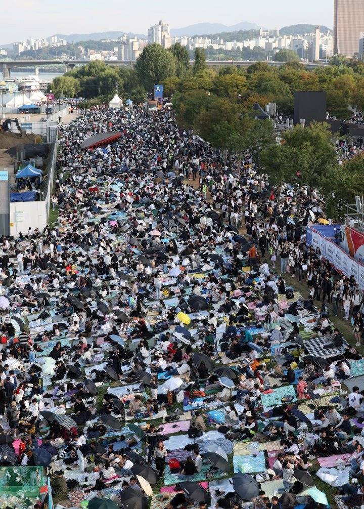 오늘자 불꽃축제 한강 인파 | 인스티즈