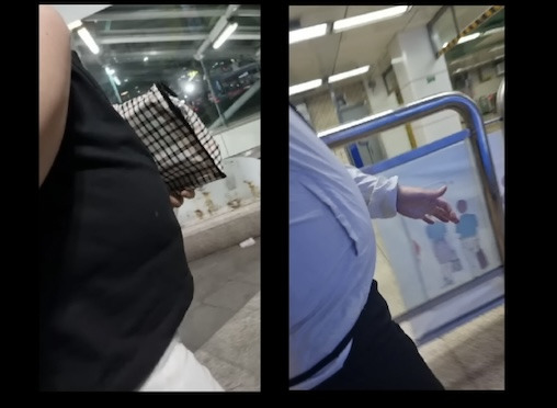 여친이랑 통화하다 지하철 몰카 찍는 남성 | 인스티즈