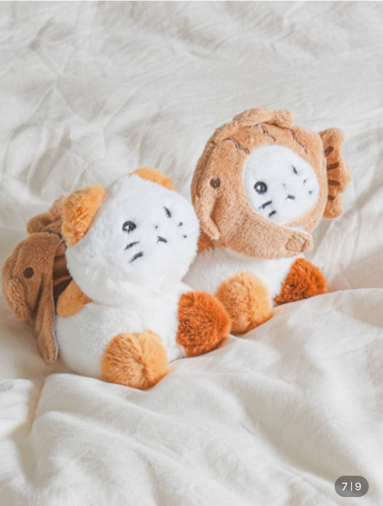 다이소 붕어빵 모자와 식빵 모자를 쓴 고양이 키링 | 인스티즈