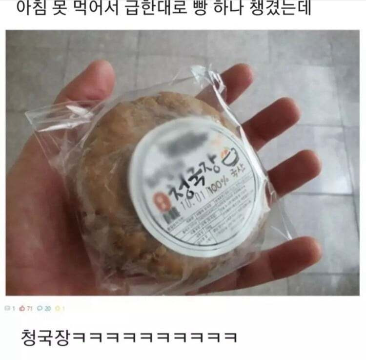 아침을 못 먹어 급하게 챙긴 빵.jpg | 인스티즈