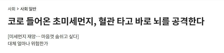 조용히 혈관으로 타고 들어가는 미세먼지.jpg | 인스티즈