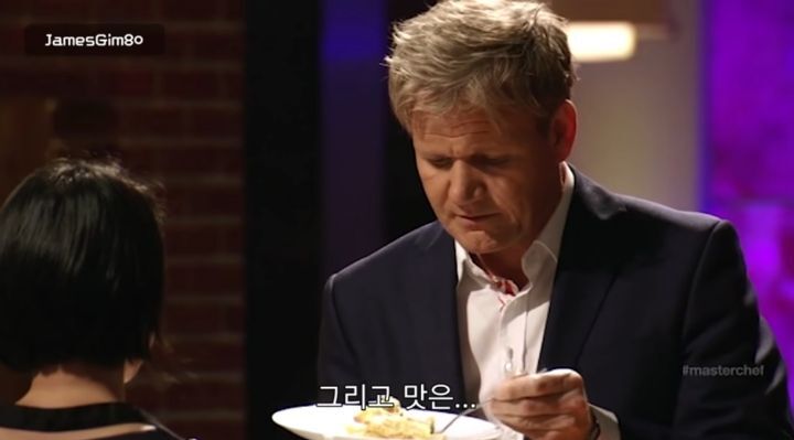 시각장애인 참가자가 만든 사과파이를 맛본 고든램지 반응 | 인스티즈