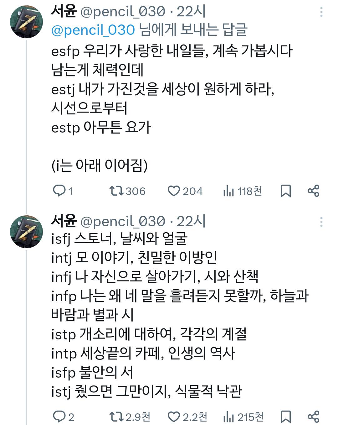 각 지역별 독립서점들이 선정한 MBT별 추천도서 | 인스티즈