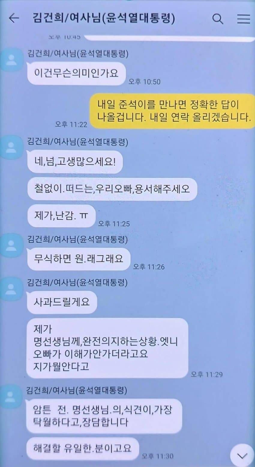 속보] 대통령실 "명태균 카톡 '오빠'는 김건희 친오빠…사적 대화일 뿐" | 인스티즈