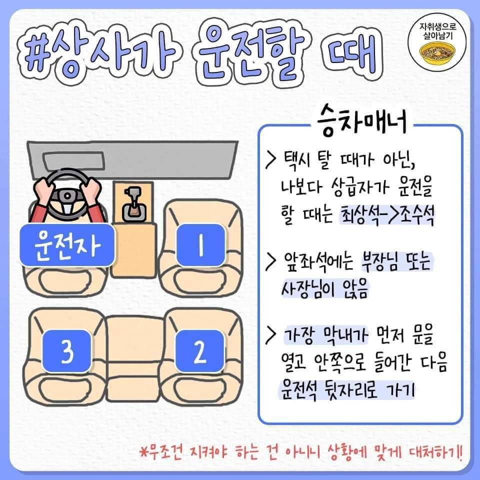 차 탈때 자리매너 | 인스티즈