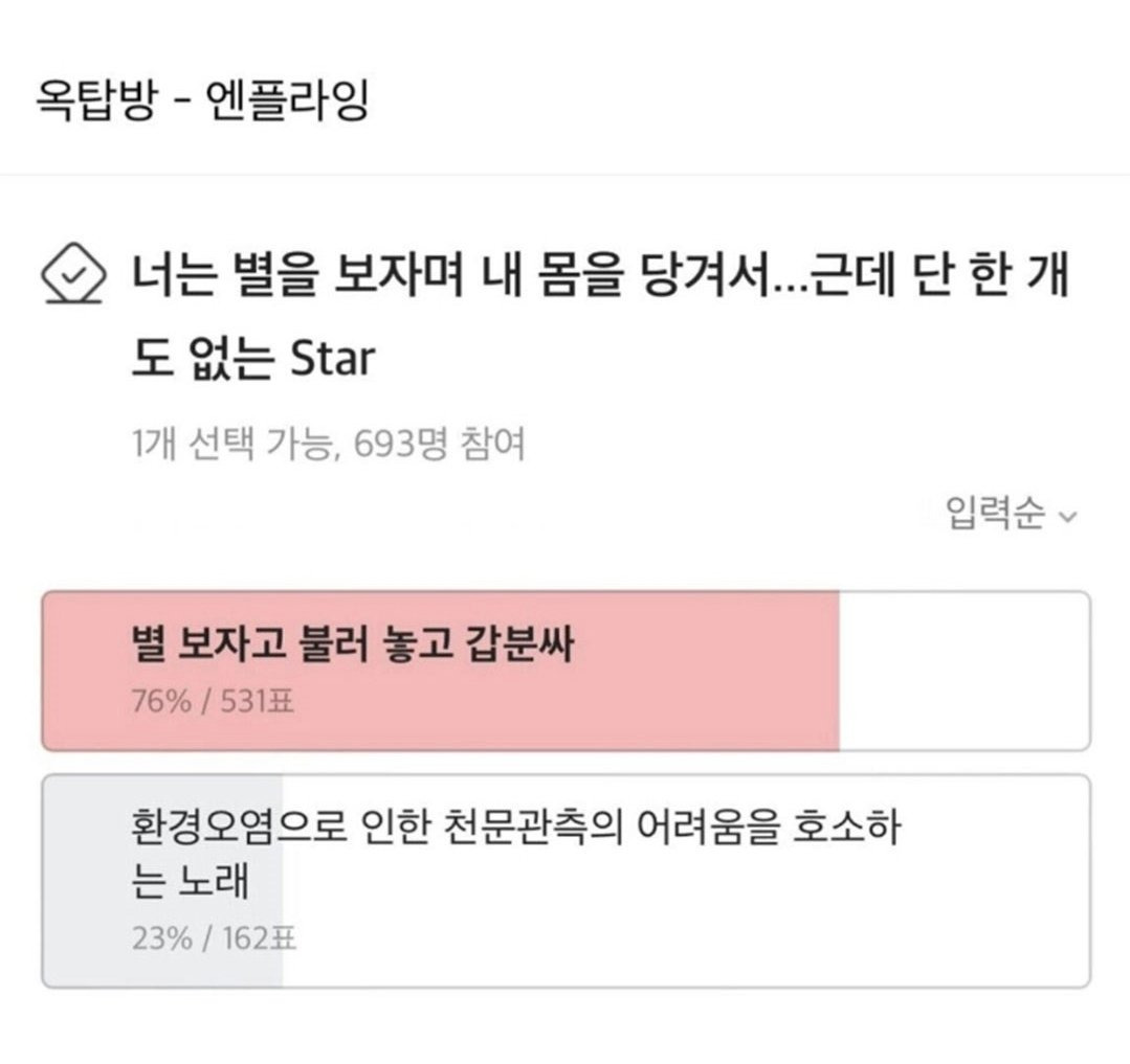 노래가사 이해된다vs뭔소리냐 투표 | 인스티즈