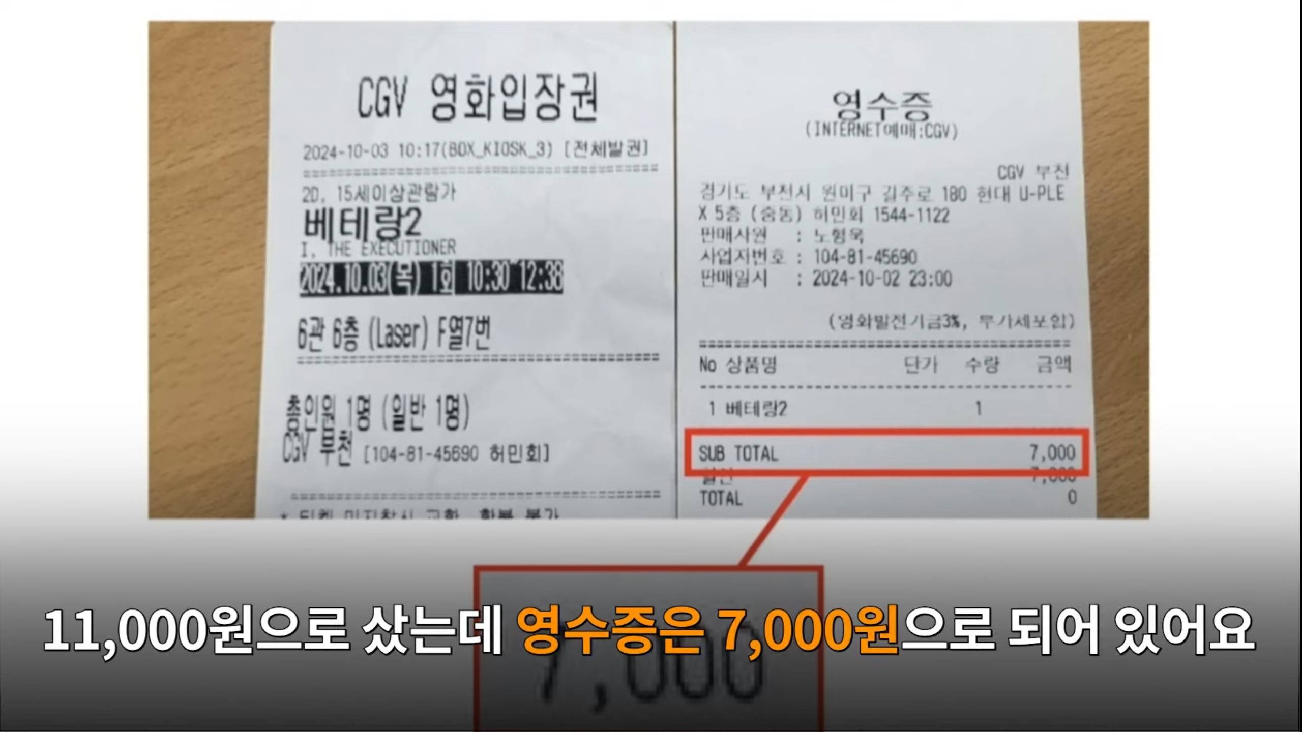 한국사람들은 그동안 극장에서 영화한편 볼때마다 안내도되는 4000원을 내고있었음 | 인스티즈