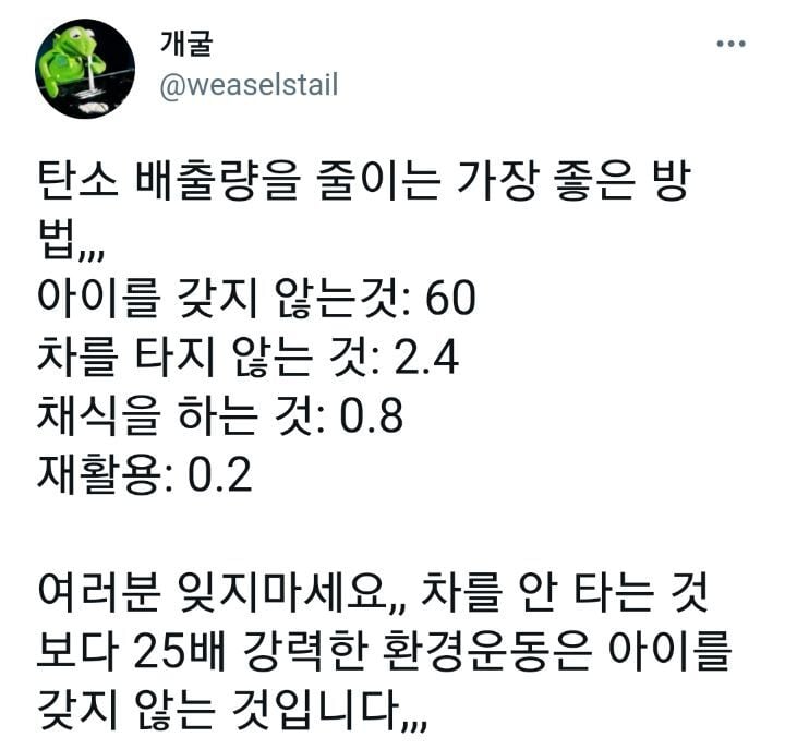 식물성 식단을 먹는 것보다 71배, 차 없이 사는 것보다 24배 더 강력한 기후위기 환경보호방법!!! | 인스티즈