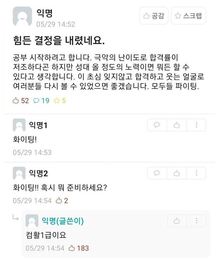 힘든 결정을 내렸네요. 공부 시작하려고 합니다 | 인스티즈