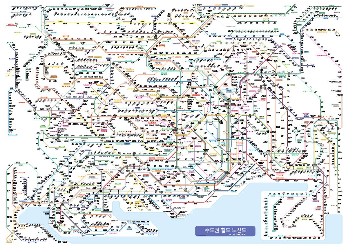 처음 방문한 사람들에게 혼란을 선사한다는 도쿄 수도권 도시철도 노선도 | 인스티즈