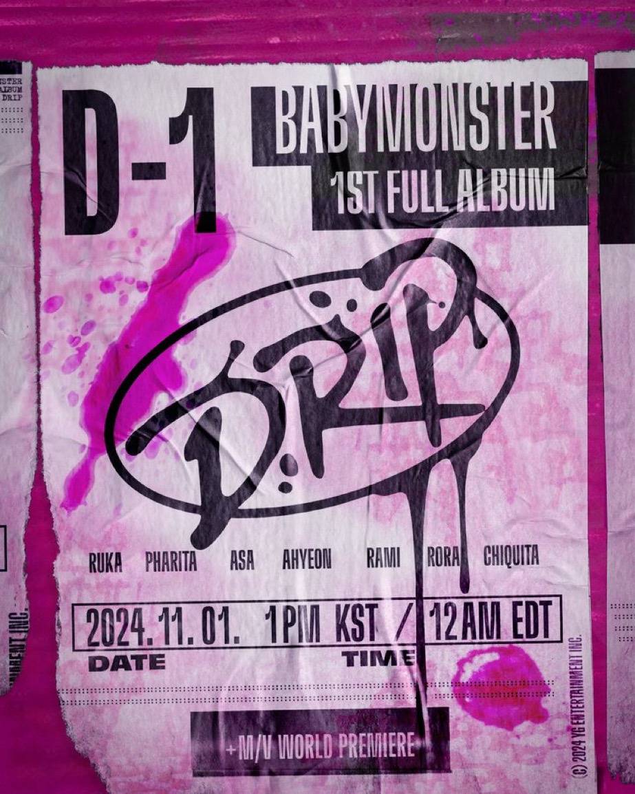 베이비몬스터 [DRIP] D-1 | 인스티즈