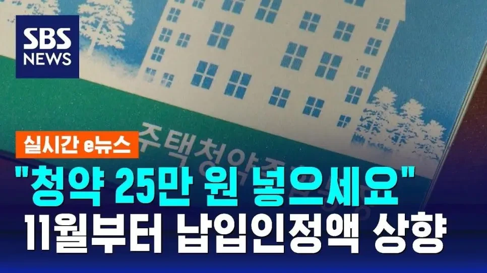 청약통장 10만원에서 25만원으로 올린 이유 | 인스티즈