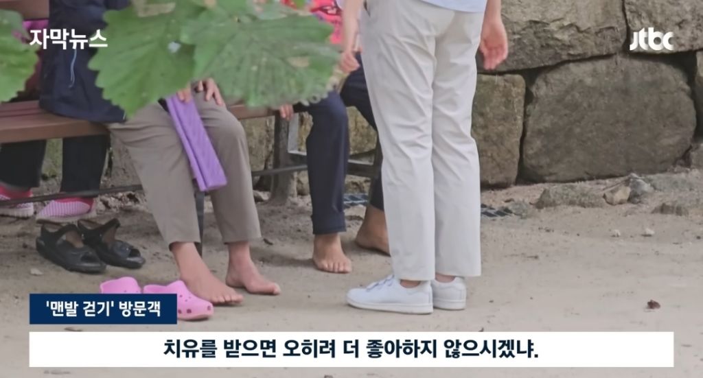 경고문도 무시하고 맨발걷기 하는 사람들 | 인스티즈