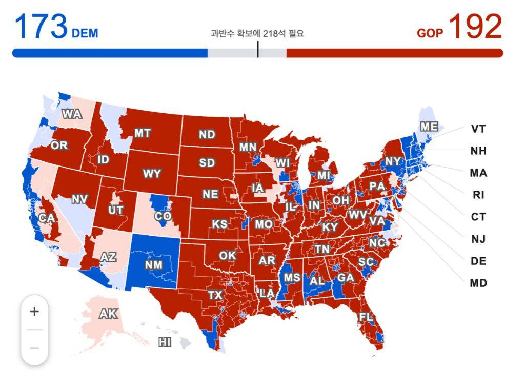 미국 하원 의원 선거 상황 | 인스티즈