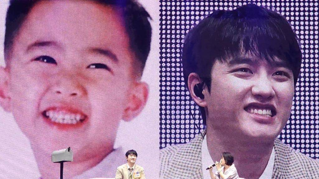 본인 과거사진 따라한 도경수 | 인스티즈