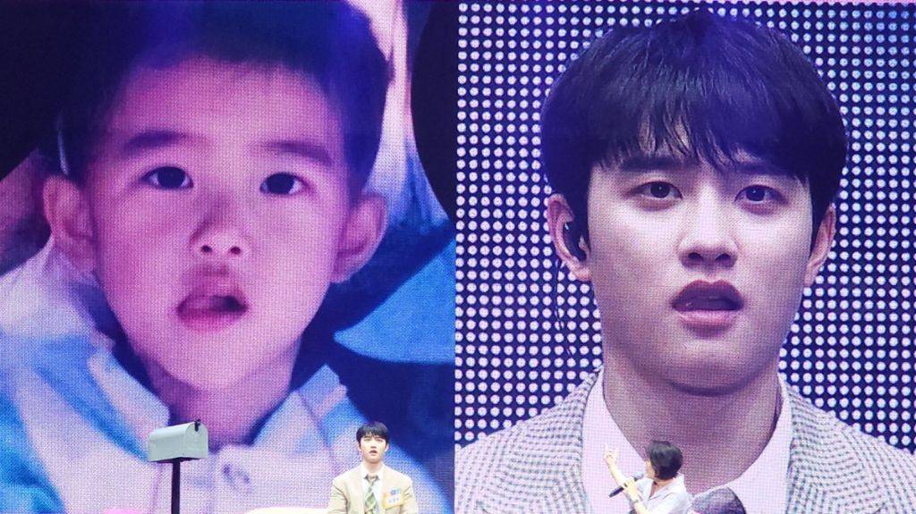 본인 과거사진 따라한 도경수 | 인스티즈
