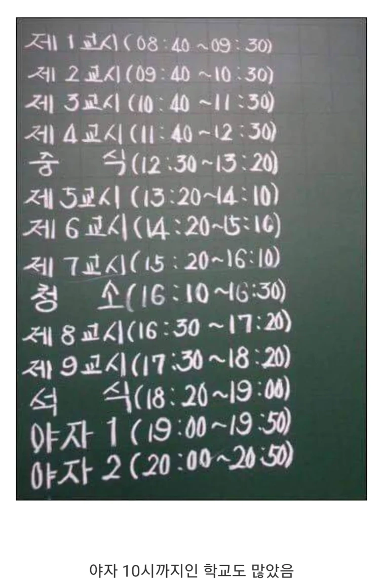 20년전 옛날 고등학생들의 하루 일과.jpg | 인스티즈