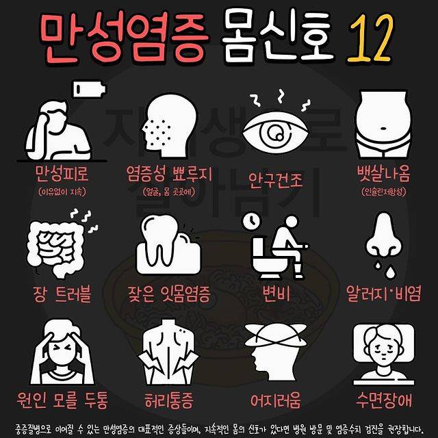 만성염증 몸의신호 | 인스티즈