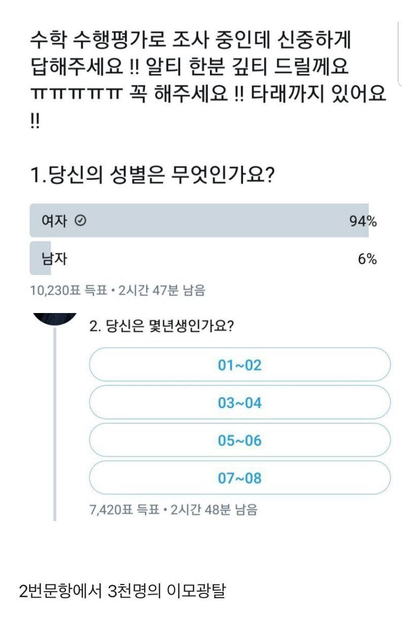 수행평가 도와주려던 3천명의 이모들 | 인스티즈